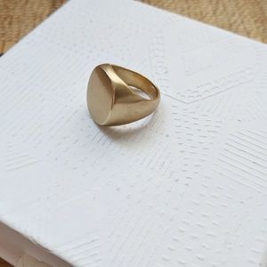 J. Crew Brass Signet Ring